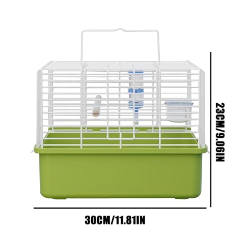 Wellensittichkäfige- tragbarer Metallkorb, großer Platz, Reisebox für Vögel, Agapornis, kleine Tiere, Finken, Kanarienvögel, NINFA, Wachtel, Haus, Outdoor, Auto, Wandern-5