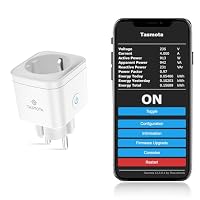 Eightree Tasmota WLAN Steckdose mit Energiemessung in Echtzeit – Smart Plug für Matter, Alexa & Home Assistant, Einfache Einrichtung, 16A, 2,4GHz, 1er-Pack, Deutsche Firmware – Ansicht 1