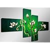 4 Canvas Schilderijen – Handbeschilderd Look – 160 x 70 Centimeter – Modelnummer: XXL 6512. De schilderijen zijn…