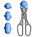 La Croquetera - Color Azul - utensilio Multiuso con 4 moldes Intercambiables para masas- para croquetas, albóndigas, Bolas, Sushi - 100% español : Patentado y Fabricado en España