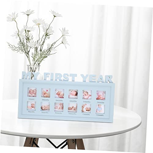 Kombiuda 3Pcs Handprint Mud Photo Frame Ornament Picture Frame Ornament Frames Collage Picture Frames Baby First Year Keepsake Photo Frame Baby Picture Frame Baby First Year Frame Letter #TOP1