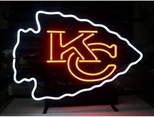 Queen Sense 20"x16" Chiefs Neon Sign Light Man Cave Bar Pub Beer Gift Neon Lamp A120KCC