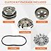 Fit for Gy6 150cc High Performance Clutch Set, Racing Scooter Variator,Fit for Gy6 125cc/150cc, for 152QMI/157QMJ Engine Scooter ATV, Including Variator and Clutch Assembly with 743 belt