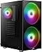 Aerocool PYTHON - Custodia per PC ATX, vetro temperato, 2 ventole RGB 200mm