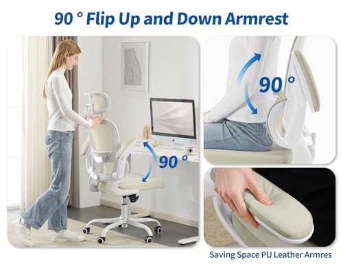 Image of TRALT Ergonomic Office Chair Desk Chair with Adjustable Lumbar Support