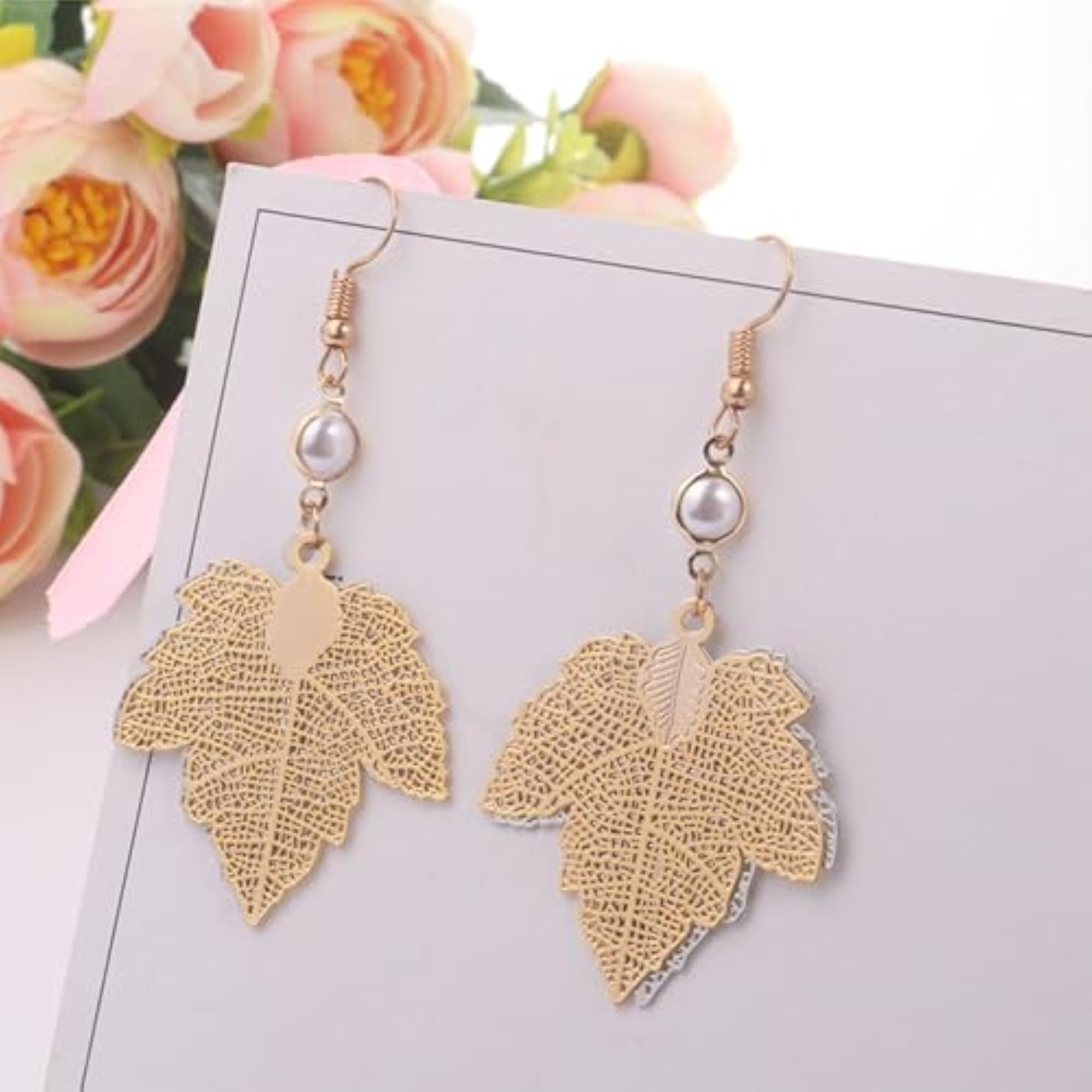 Women's Thanksgiving Maple Leaf Dangle Earrings