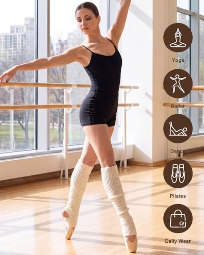 Image of Xtinmee Winter Women Ballet Leg Warmers Knitted
