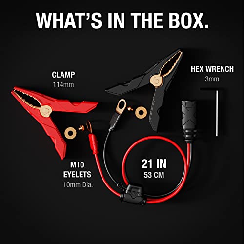 NOCO GC014 X-Connect XL-Batterieklemmen-Zubehör mit integrierten M10-Ösen Genius Smart-Batterieladegeräte