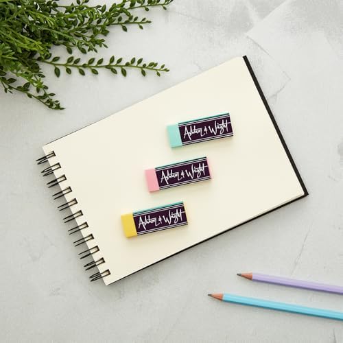 Ashton and Wright - Classic Eraser - Latex Free Plastic Rubber - Pack of 5 Pastel