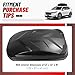 ALMULOO Rooftop Cargo Box Carrier Dual-Side Opening Roof Mount,Universal Fit for Cars&SUVs,15 Cubic Feet,Plastic(ABS) Black
