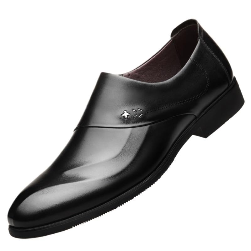Business Shoes Formal Work Shoes Mens Dress Shoes Oxford Shoes for Men Loafers Formal Shoes Men Business Wedding Shoes Anti-Slip Low Top Non Slip Prom