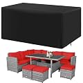 HNLYM Patio Furniture Covers Heavy Duty 66x30x30inch/LxWxH Outdoor Furniture Cover Rectangular Waterproof Sectional Set Outdoor Dining Table and Chairs General Purpose Furniture Cover Size