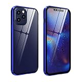 Fewear for iPhone 12Pro 6.1in Clear Case Dual Layer Rugged Clear Bumper Case Built-in 9H Screen Prot