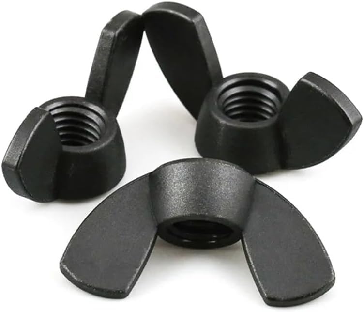 Wing nut, Hand Twist nut, Wing Nuts ABS Nut Wingnut Ingot Nylon Thumb nut(50pcs,M10)