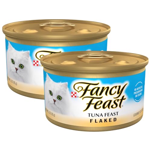 Fancy Feast Purina Wet Cat Food Flaked Tuna Feast - 3 oz. Cans (Pack of 48) - image 1