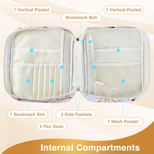 MOLNESO Capas bíblicas grandes para mulheres 28 x 23 x 7,6 cm capa bíblica extra grande para meninas