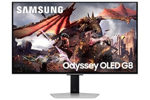 Samsung Odyssey Gaming OLED G8 LS32DG802SUXXU 32" Ultra HD Gaming Monitor - 4K UHD, 0.03ms, 240Hz, HDR10+, Height Adjust, Speakers, Full Smart Platform, 3840x2160