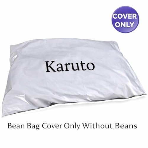 Image of karuto XXXXXL Bean Bag Cover with Footrest & Cushion (Without Beans) 4XL (Premimum Tan, 4XL)