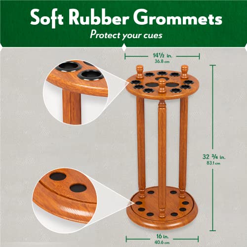 Cue Rack Only - Revolving 9 Pool - Billiard Stick Cue Rack - Stand Black Finish #TOP4