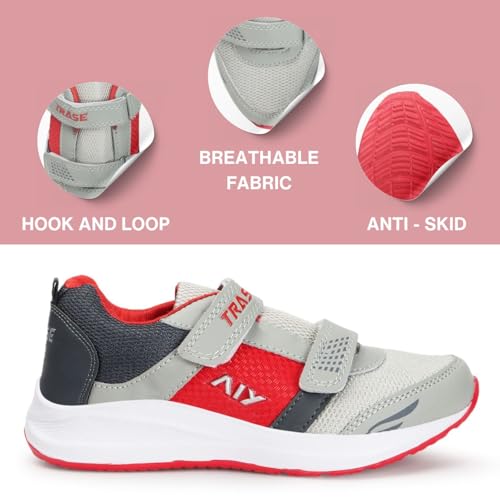 Image of TRASE Boys' Running Shoe for Active Kids | Sport Running & Walking Shoes with Lightweight mesh Upper Eva Sole | All Day Casual Wear