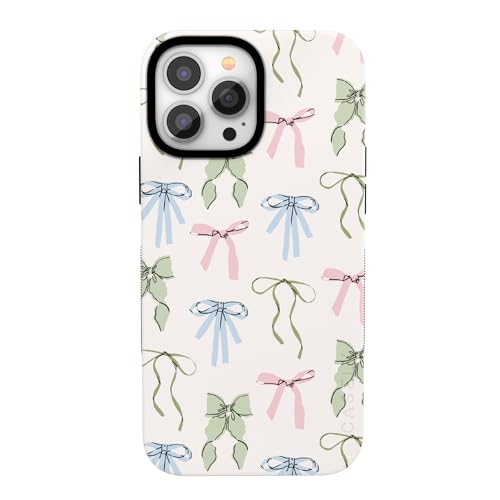 Casely iPhone 13 Pro Case | Whimsy Girlie | Pastel Bows | Bold Protective Design | Compatible with MagSafe
