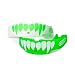 Battle Fang Mouth Guard (2-Pack), Neon Green/White, Youth