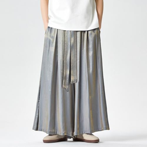 Pantalon décontracté d'été pour hommes coupe large et fluide - 3