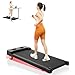 HomeFitnessCode Walking Pad für Zuhause mit Neigung - Laufband Laufpad Steigung Untertisch Elektrisch 1-8 KMH Walking Band, Schwarz