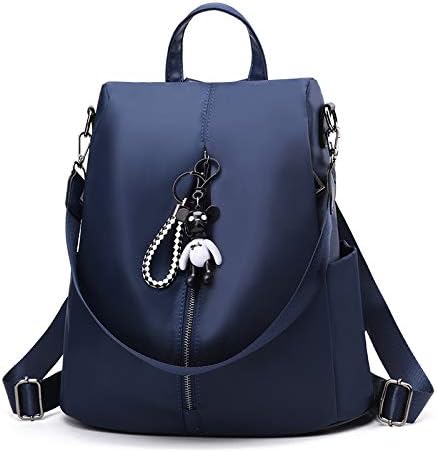 VIEC Women Backpack Ladies Rucksack Waterproof Nylon School bags Anti-theft Dayback Shoulder Bags (BLUE)
