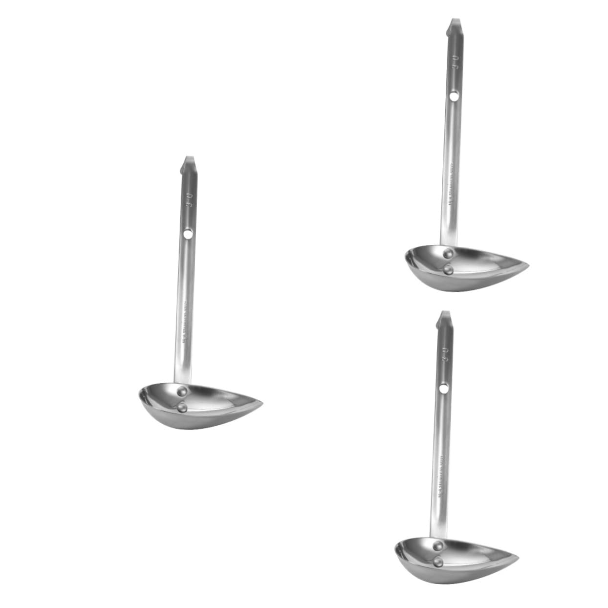 Cuillère à sauce placage HEMOTON en acier inoxydable pour stylisme culinaire précis