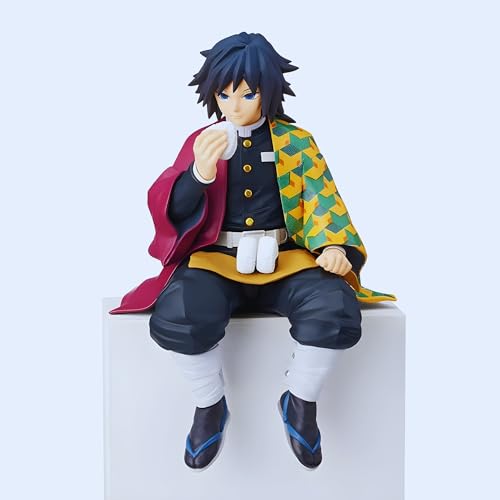 Image of Giyuu Sitting Premium Action Figures Collectible for Office Desk, Study Table, Car Dashboard, Decoration for Anime Lovers, Fans, Kids, Collectors - Giyuu 15cm