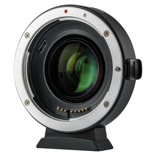 Lens Mount Adapter EF-EOS M2 Auto-Focus 0.71x Speed-Booster Control Ring for Canon EF Lens to Canon EOS-M (EF-M Mount) Mirrorless Cameras M M2 M3 M5 M6 M10 M50 M100