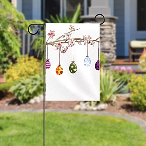 Drapeau de jardin Happy Easter Egg double face pour cour - 5