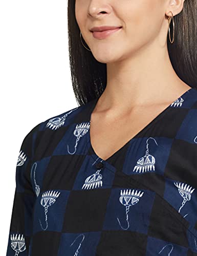 Image of Mine4Nine Women's Rayon A-Line Maxi Casual Dress