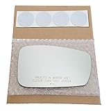 Mirror Glass Replacement + Adhesive Pads for 2011-2014 Hyundai Sonata Passenger Side (2011 2012 2013...