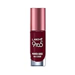 LAKMÉ 9To5 P+G Glossy Finish Nail Color Smokey Crimson 6Ml
