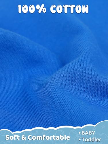 Resinta 6 Packs Unisex Baby Toddler Shorts Baby Cotton Solid Shorts with Drawstring Baby Breathable Soft Summer Clothes3