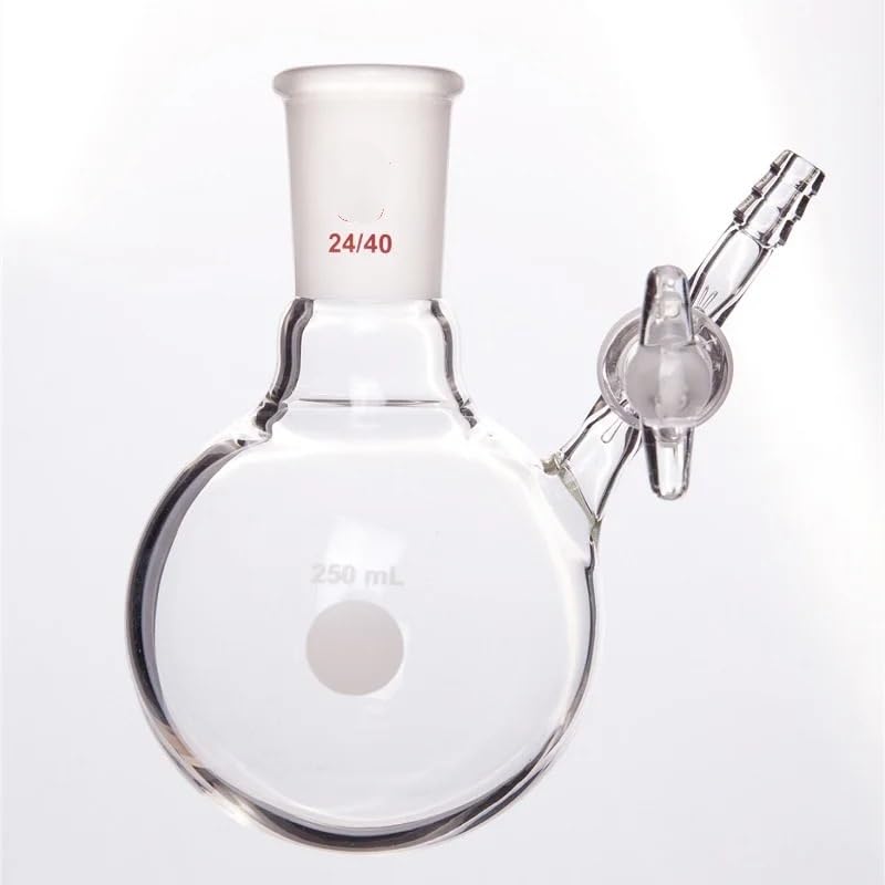 Reaktionskolben, Glasventil, Einhals-Reaktionskugelflasche, KOLBEN, REAKTION, MIT GLASHAHN, F53(100mL-F531100)