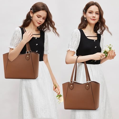 Image of CHICAROUSAL Tote Handbags Purses for Women PU Leather Womens Shoulder Bag | Large Tote Bag for Women, Shoulder Purse, Vegan Leather Purses for Women, Women's Handbags