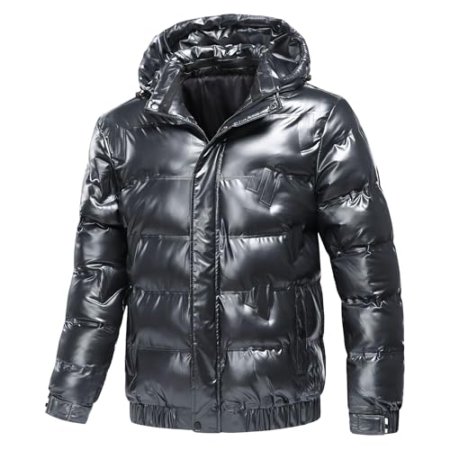 Manteau d'hiver rembourré DGKaxiyaHM au fini brillant et finitions soignées