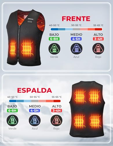 Chaleco calefactable mujer sin batería, chaleco térmico de montaña para esquiar y pescar 4