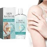 Aceite de baño suave para la piel, aceite de baño original suave para mujeres, aceite de baño hidratante y suavizante, suaviza y ablanda la piel seca o áspera