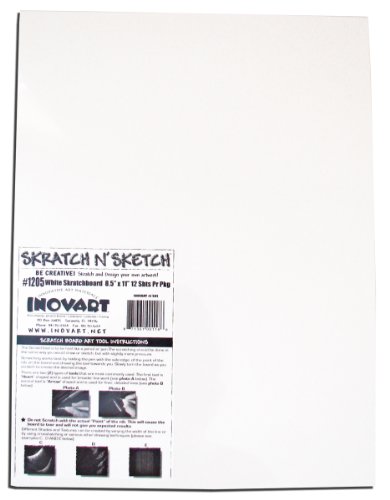 INOVART Kratzbrett, Weiß Cover