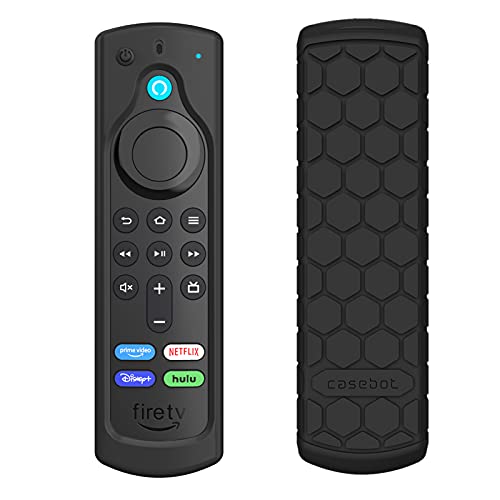 CaseBot Etui na pilot Fire TV Stick 4K Max/Fire TV Stick (2. i nowsze) / Fire TV Stick Lite/Fire TV Cube - antypoślizgowe silikonowe etui do pilota głosowego Alexa (2. generacji i 3. generacji