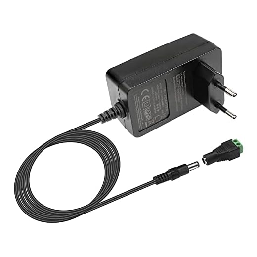 LE LED transformator 12 V nätdel DC, LED-remsa EU-kontakt 12 volt 2 A adapter strömförsörjning för SMD 3528/5050 LED-remsor, AC 100–240 nätadapter, 24 W maximal kontaktströmförsörjning, transformatorström för band