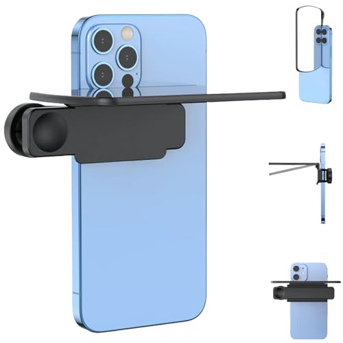Mirror Effect Lens – Capture Stunning Reflections Instantly, Smartphone Camera Mirror Reflection Clip Kit, Adjustable Photography Flip Mirror for Creative Travel Shots (Black)