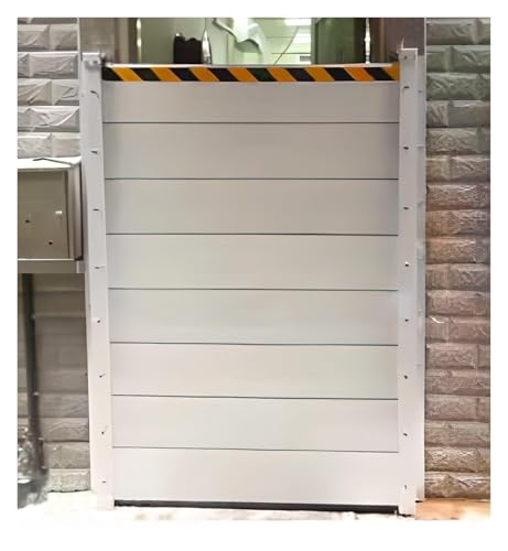 Flood Barriers for Doors, 1.6m High Reusable Water Barrier for Flood Prevention, Garage & Basement Flood Control, 0.4m-4m Wide, Aluminum Alloy Construction(L 6ft/1.8)