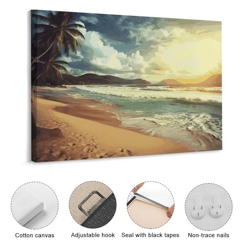 Toile murale lumineuse pour raviver un mur blanc de chambre ou salon - 3