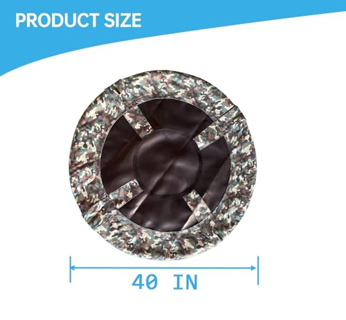 Image of 40-Inch Dish Tree Swing Replacement Fabric Cover,Oxford Fabric Outdoor Circle Swing Replacement Parts (Camo Green, 40)