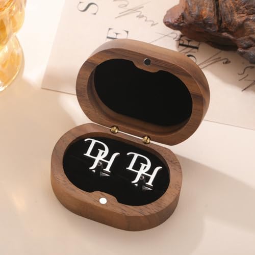 Mancuernillas personalizadas para hombre plateadas miniatura 6
